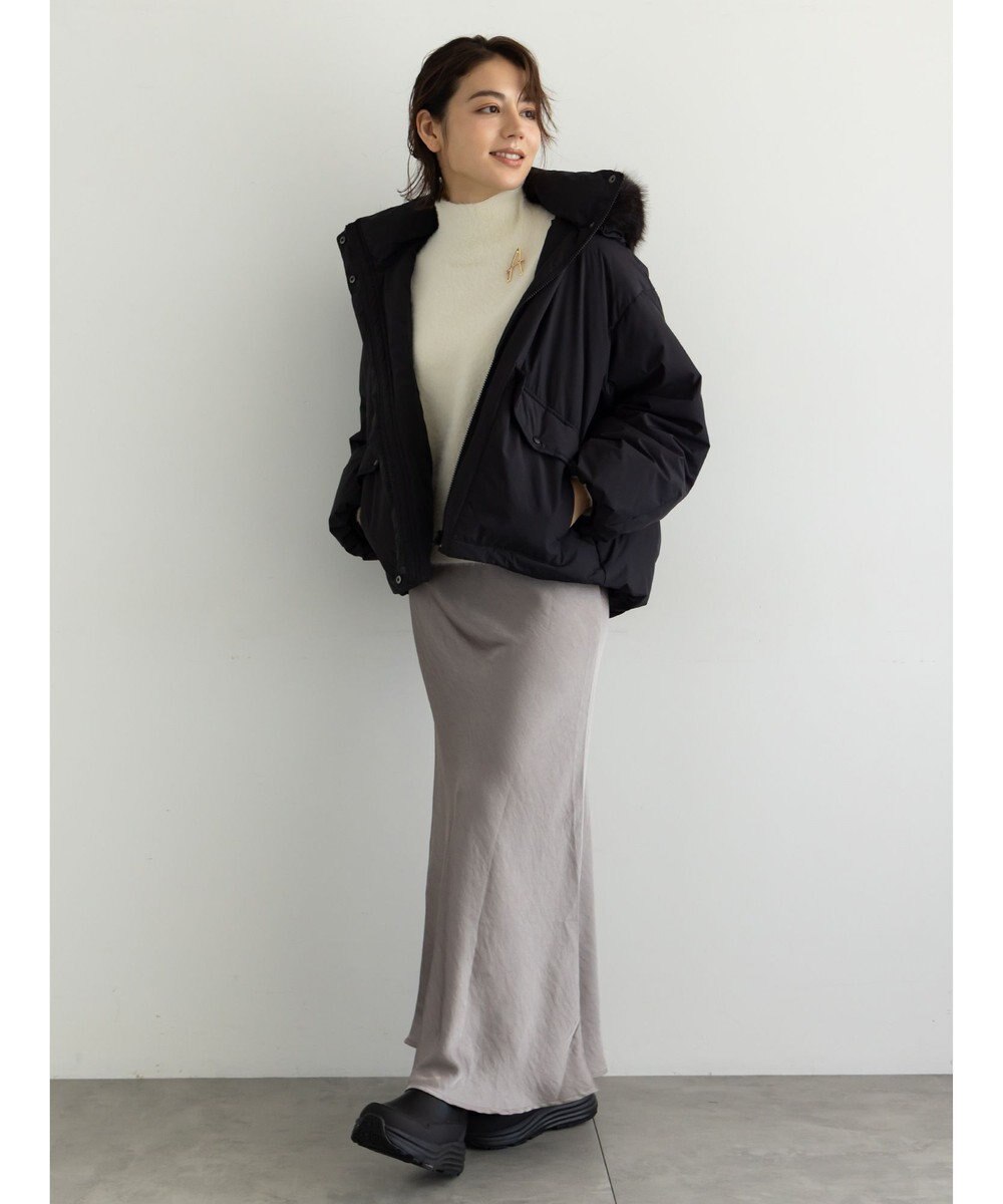 Te chichi 【宮本茉由着用】フードショートダウンジャケット 