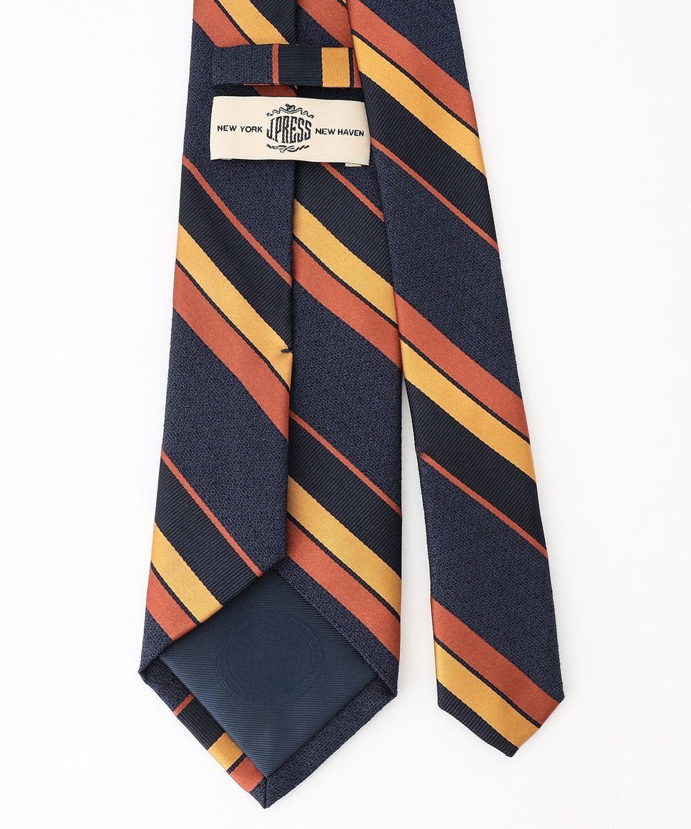 J.PRESS MEN ライトウェイトウールシルク レジメンタル ネクタイ 