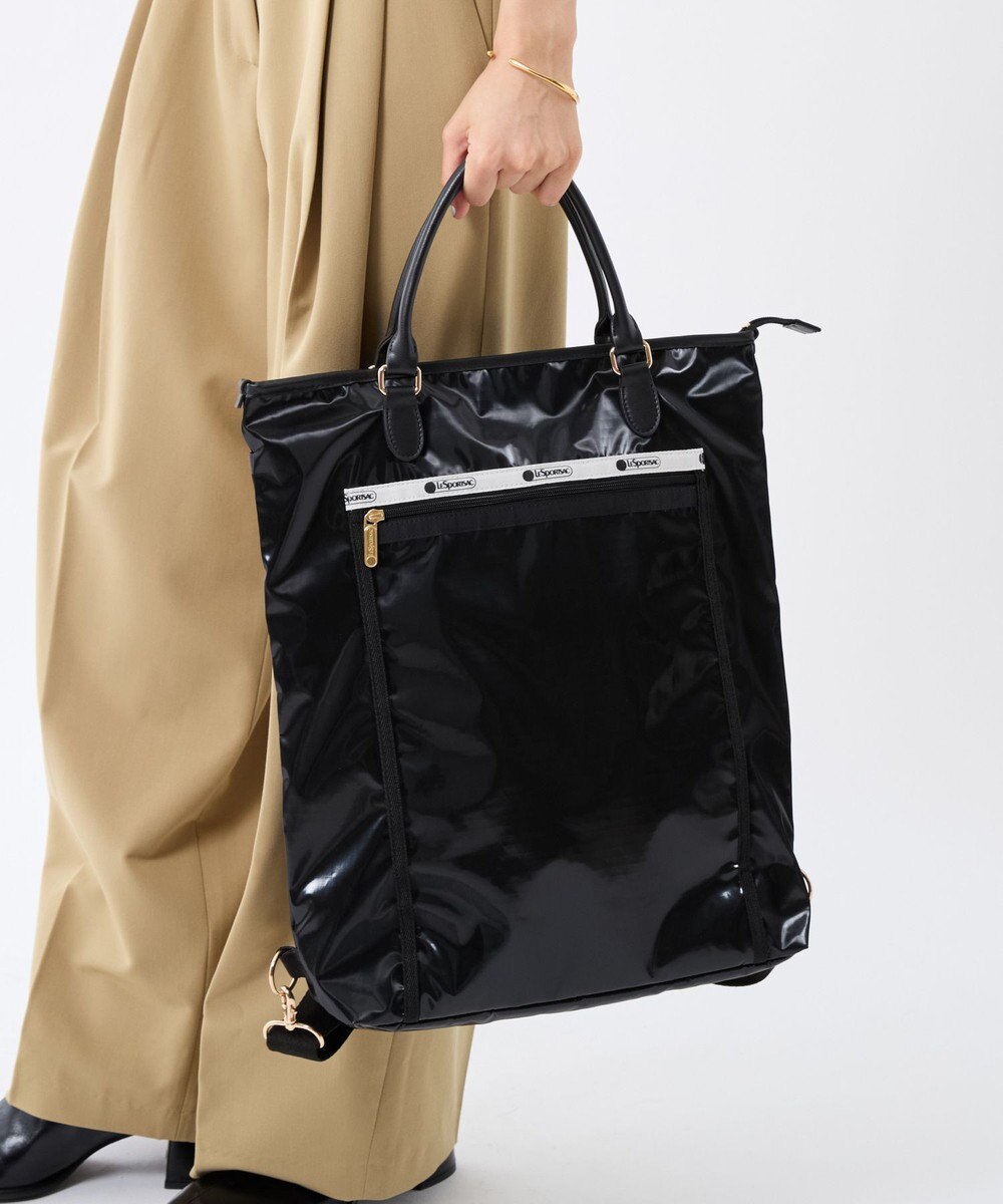 LeSportsac EVERYDAY TH CITY BKPK/アップタウンブラックシャイン/ブラック2 