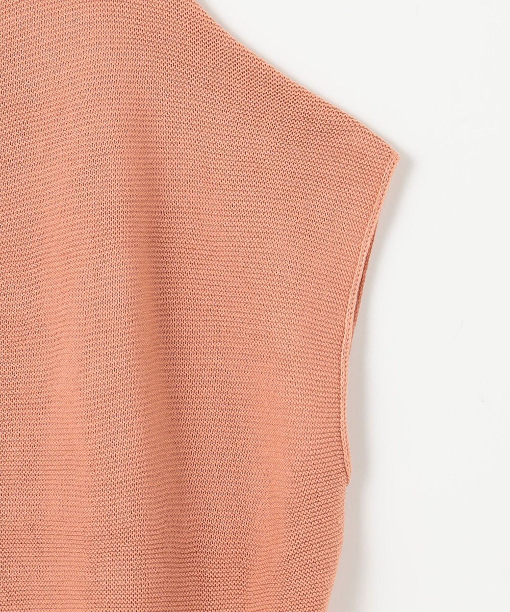 ANY 【洗濯機可/アンチピリング/UVカット】アクリルガーターフレンチスリーブニット 