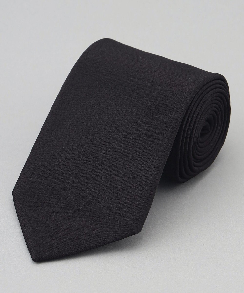 GOTAIRIKU 【WEAR BLACK】フォーマル用_サテン無地 ネクタイ 