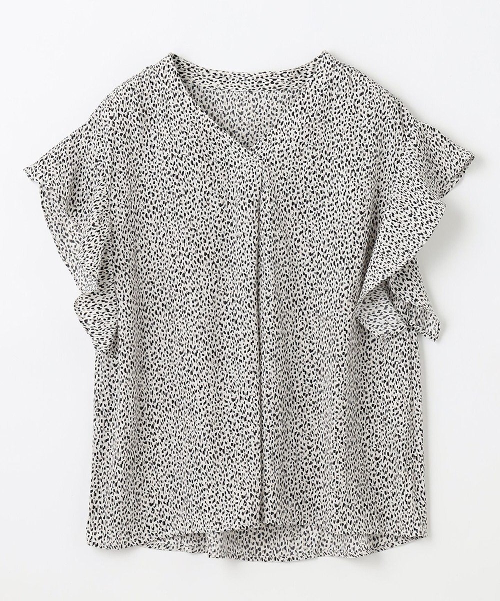 ANY L 【洗濯機可能】マットビンテージサテンブラウス 