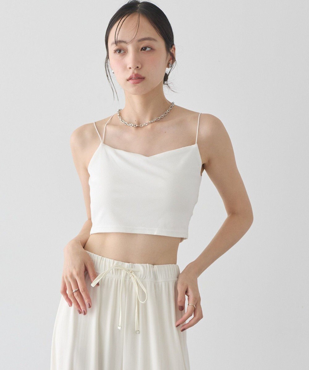 earth music&ecology カップ付ショート丈キャミソール 