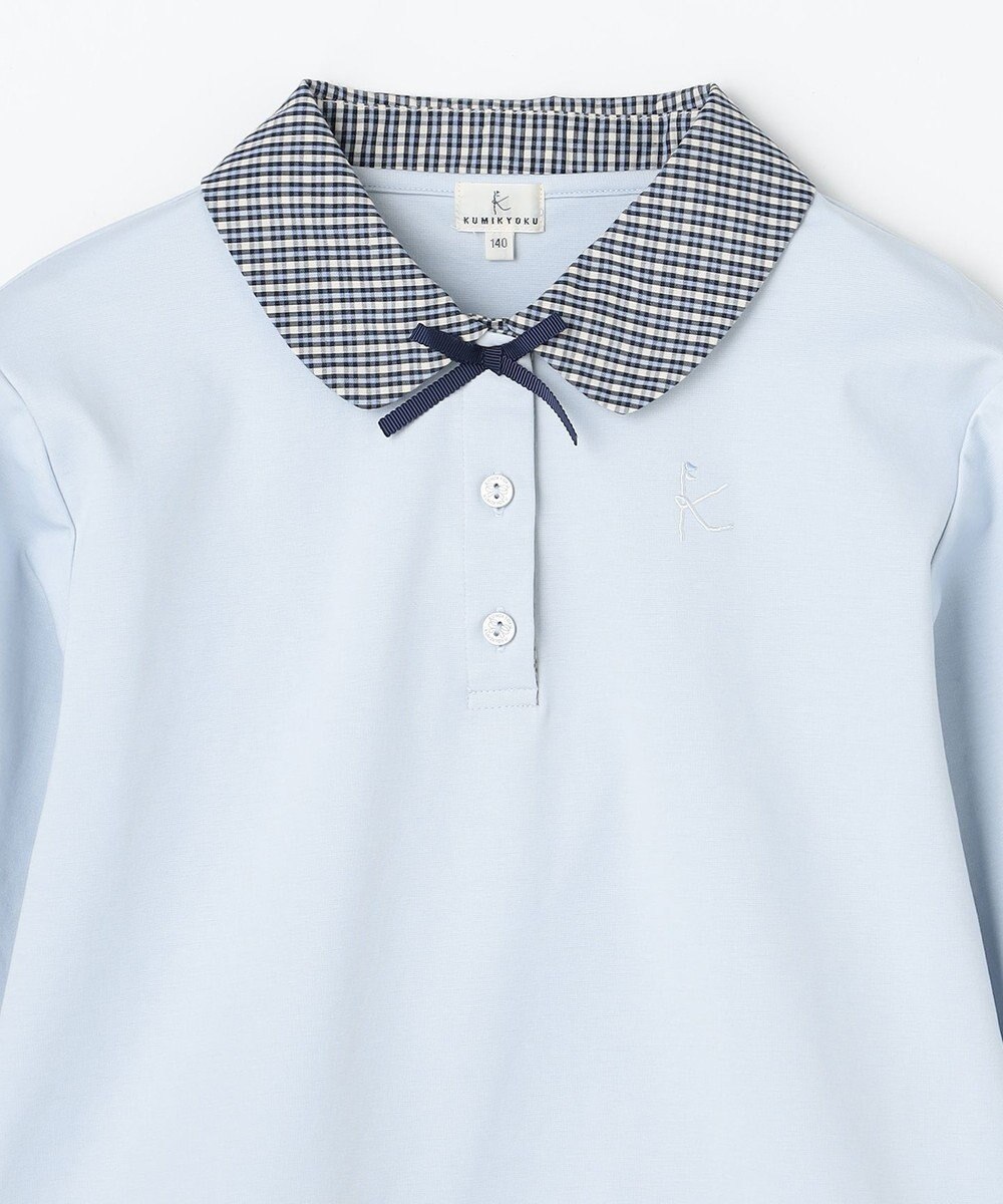 組曲 KIDS 【110-140㎝】 ミニチェック レイヤードトップス 