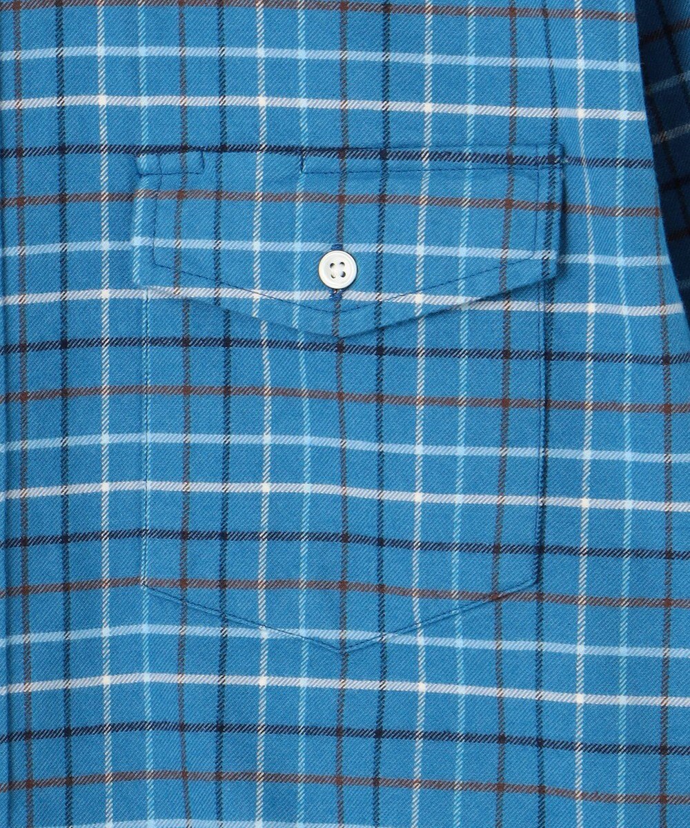 J.PRESS MEN コットンネル タッタソールシャツ/B.D 