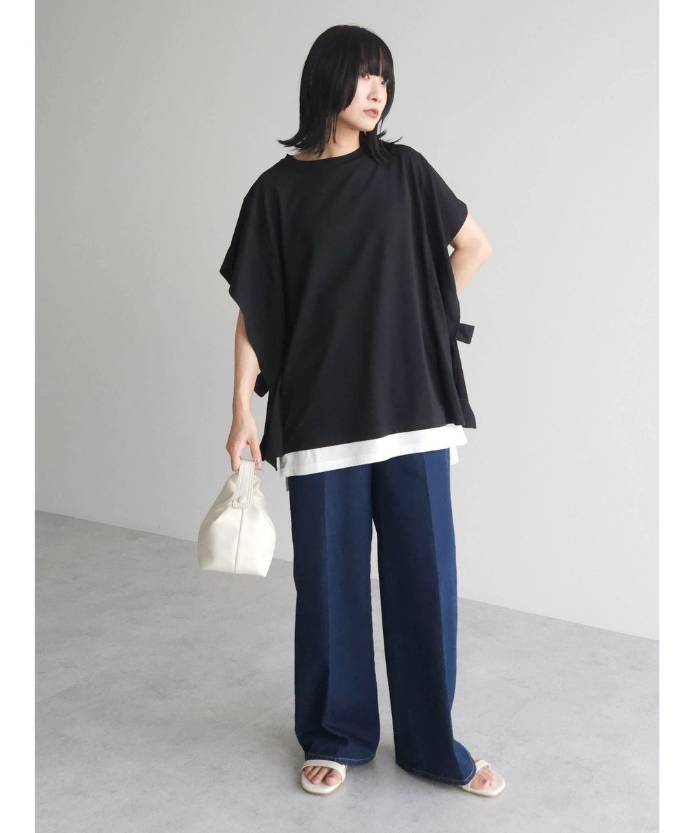 Green Parks ポンチョ風レイヤードチュニック 