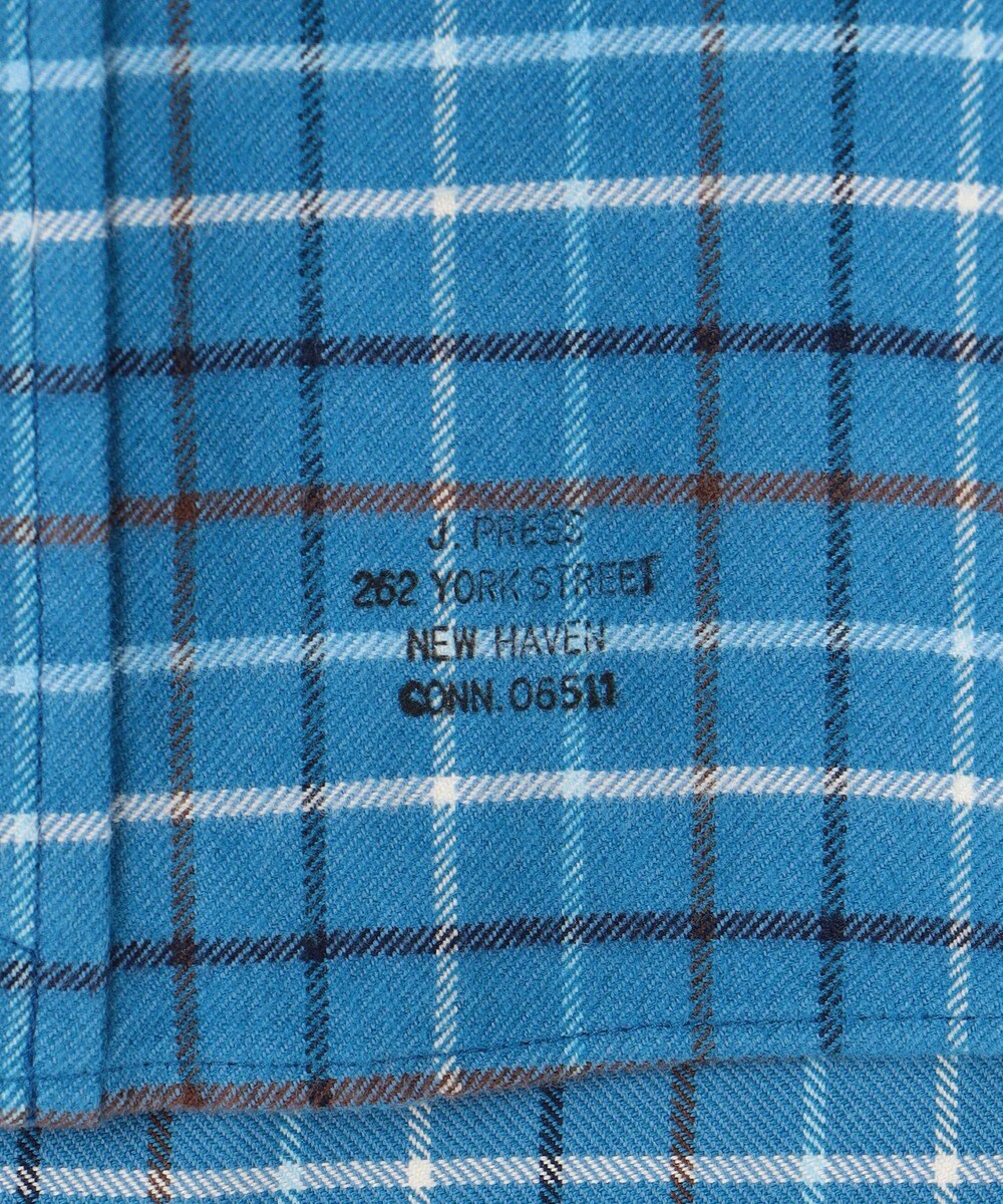 J.PRESS MEN コットンネル タッタソールシャツ/B.D 