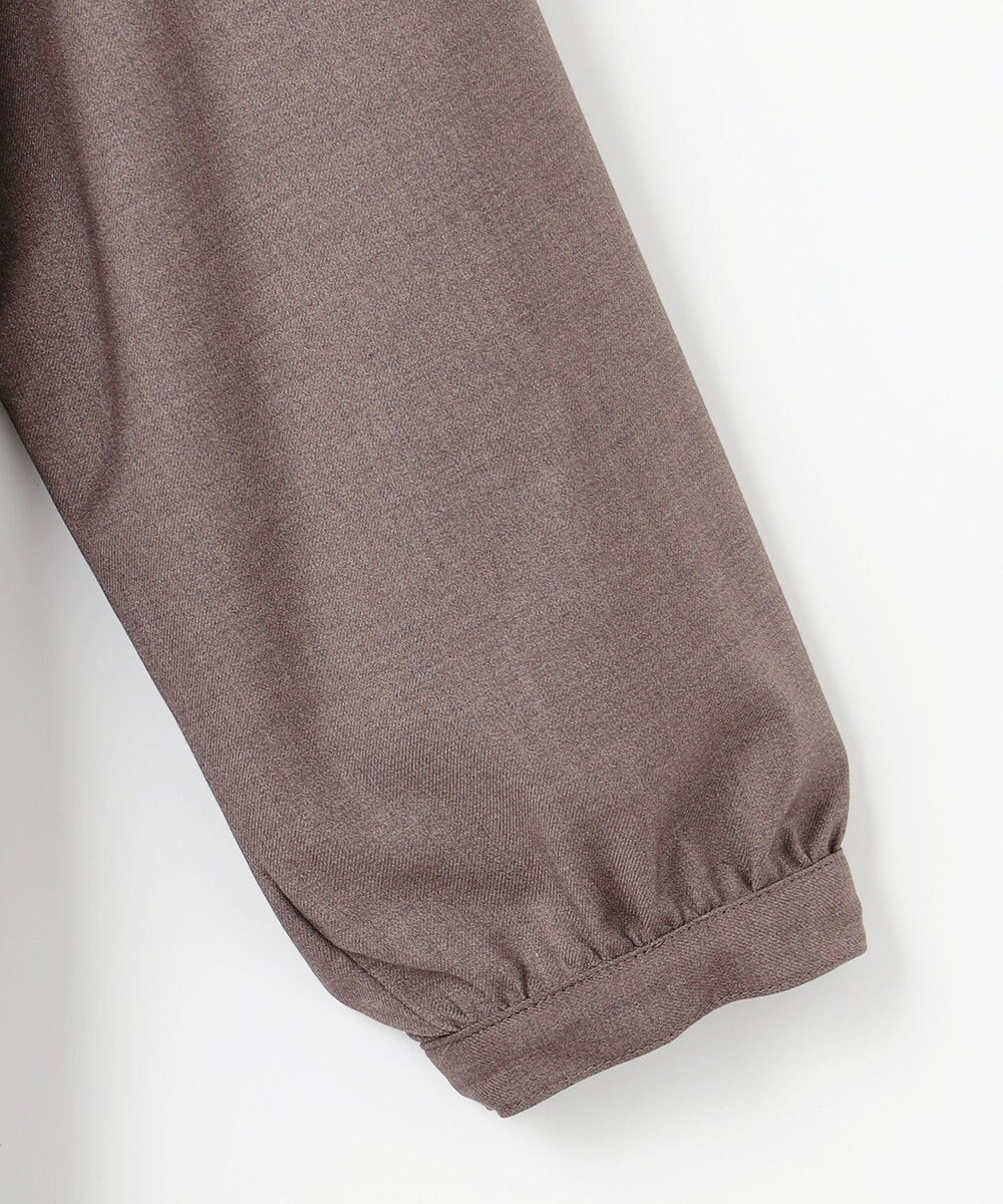 J.PRESS LADIES L 【洗える】T/Rウォッシャブルギャバ バンドカラー ワンピース 