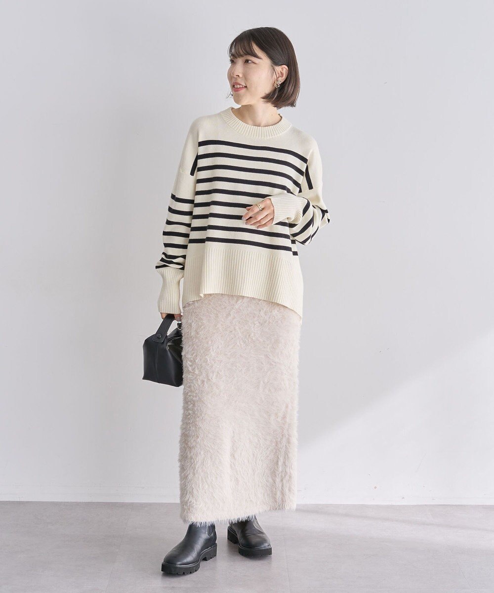 Green Parks シャギーニットスカート 