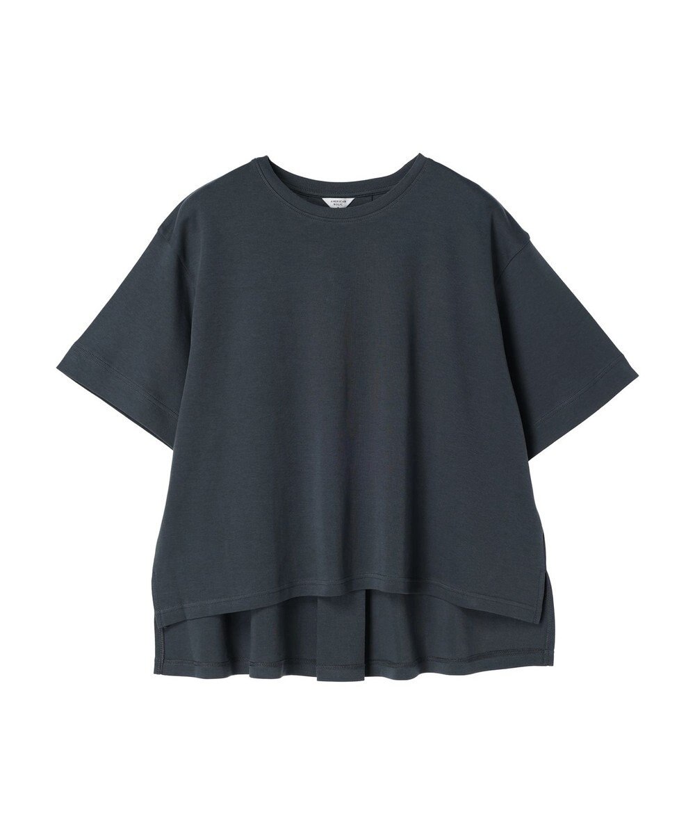 AMERICAN HOLIC 抗菌防臭＋接触冷感クルーネックカットプルオーバー 