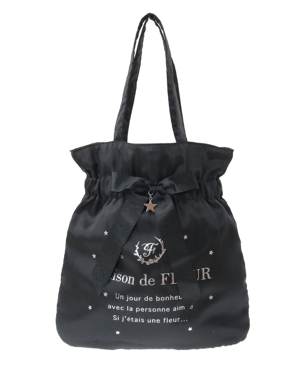 Maison de FLEUR スターシャイニーリボントートバッグ 