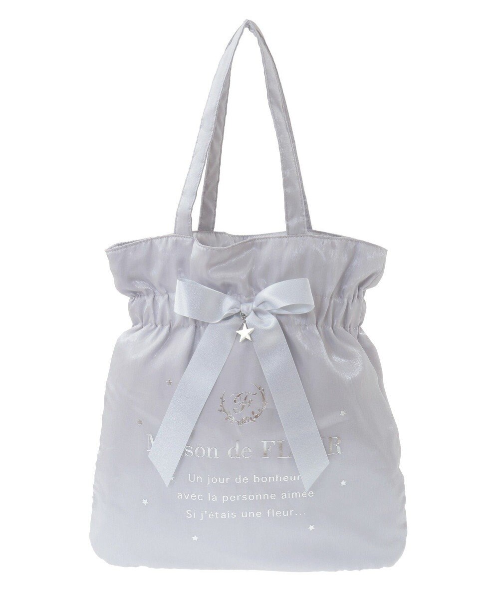 Maison de FLEUR スターシャイニーリボントートバッグ 