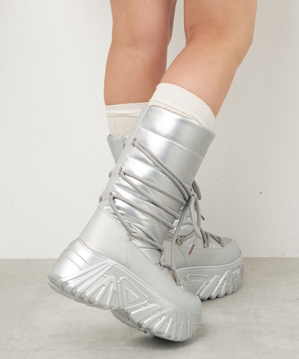 WEGO レースアップパテッドブーツ 