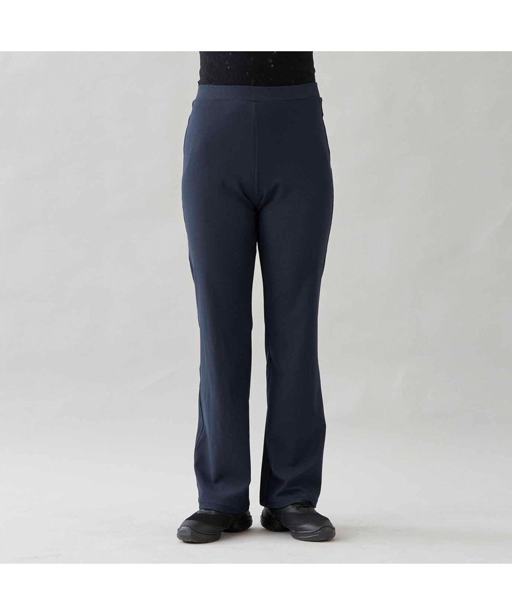 Chacott デニム調ブーツカットパンツ 