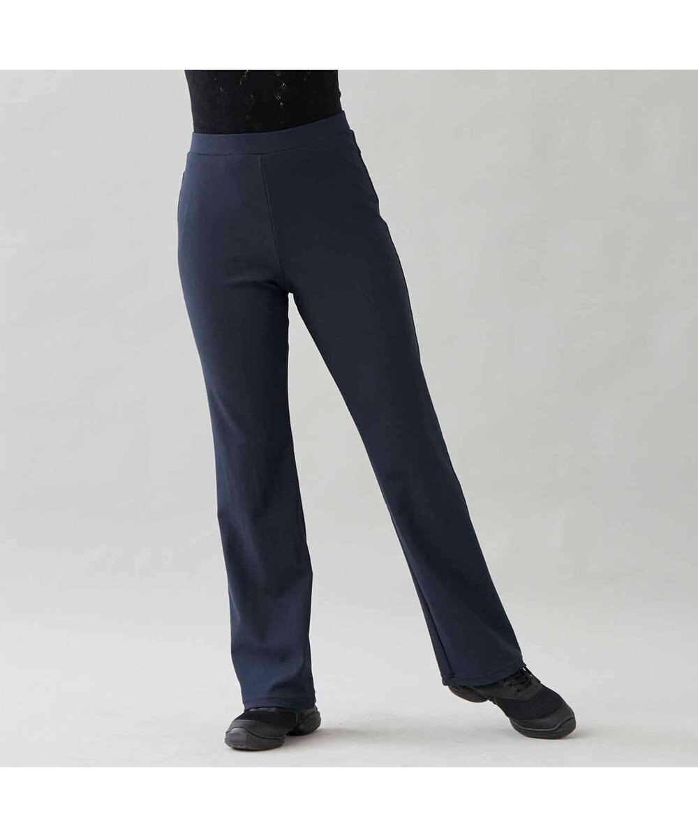 Chacott デニム調ブーツカットパンツ 