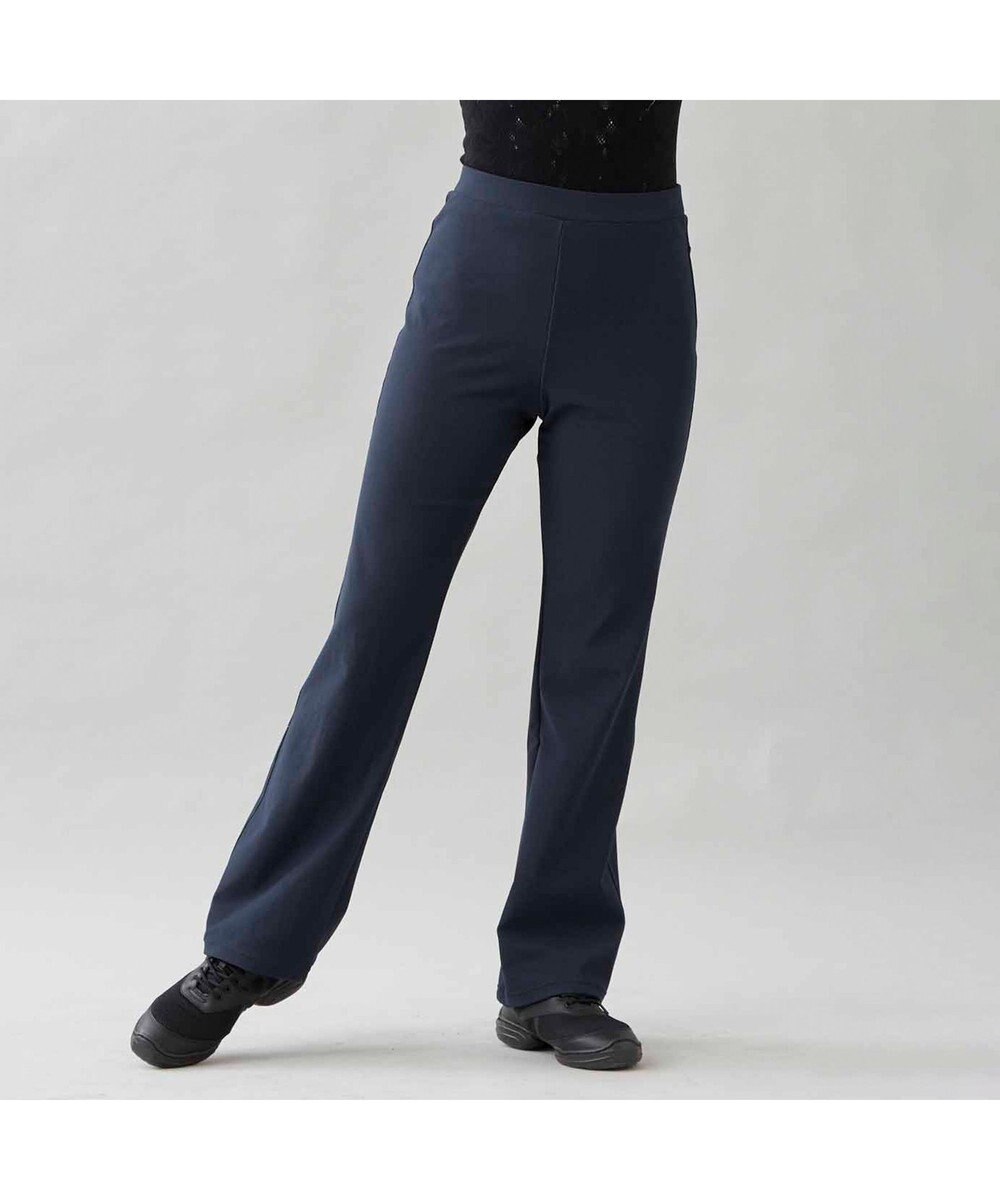 Chacott デニム調ブーツカットパンツ 