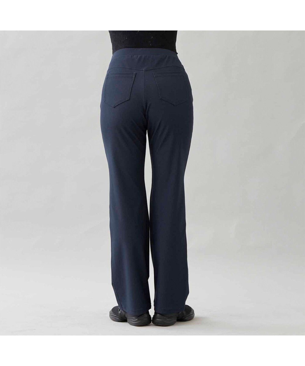 Chacott デニム調ブーツカットパンツ 