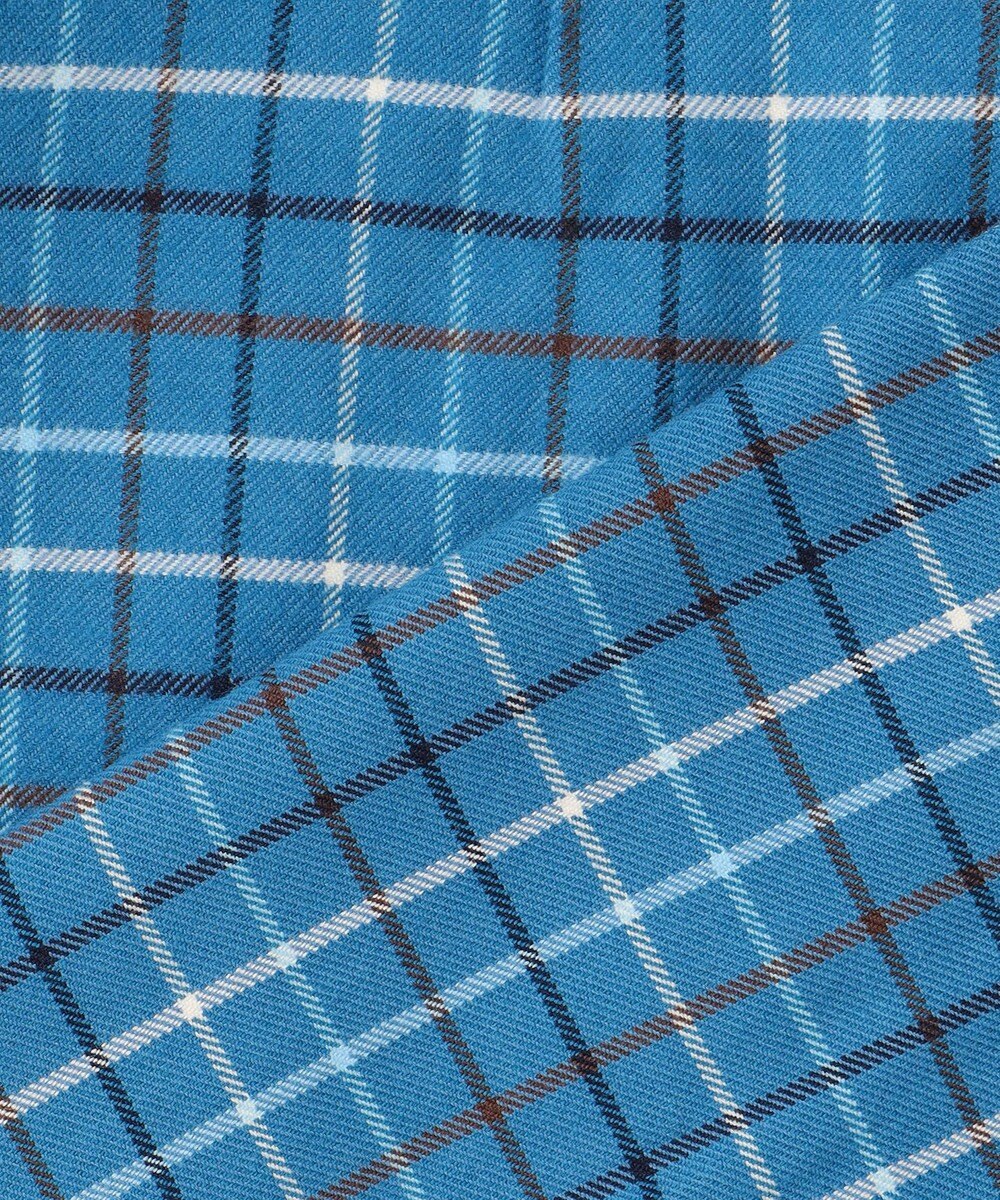 J.PRESS MEN コットンネル タッタソールシャツ/B.D 