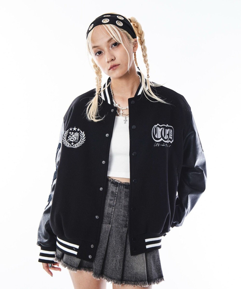 WEGO 【ユニセックス着用ITEM】メルトンワッペンスタジャン 