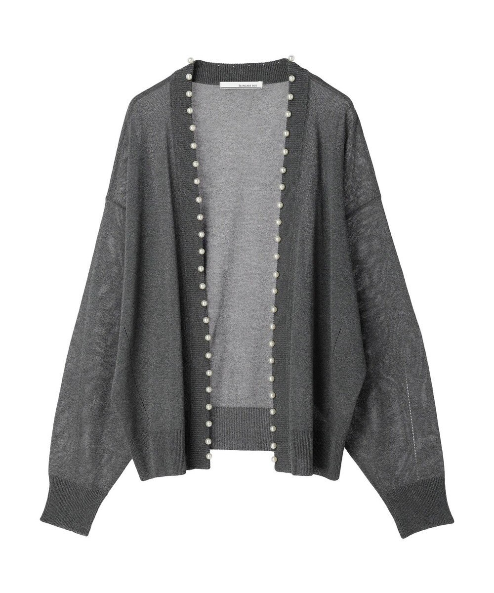 Green Parks ・ＥＬＥＮＣＡＲＥ　ＤＵＥパールツキシアーカーディガン 