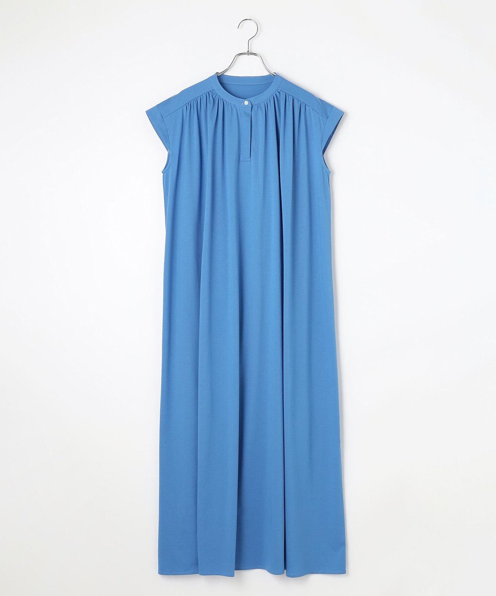 #Newans 【乾燥機可能/接触冷感】ヨークギャザーロングワンピース 