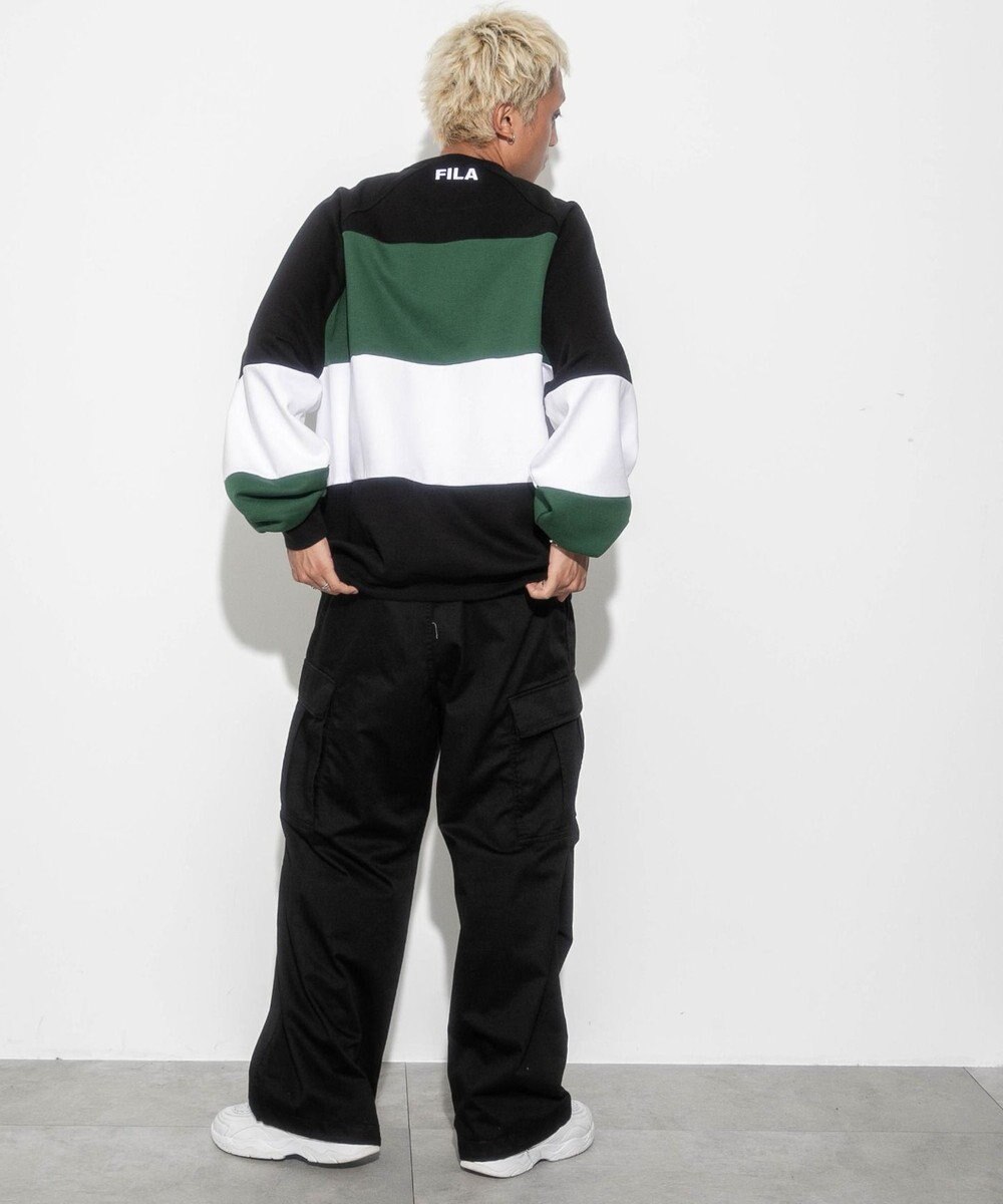 WEGO 【ユニセックス着用ITEM】別注FILAパネル切替プルオーバー 