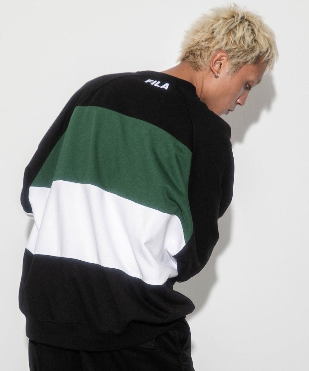 WEGO 【ユニセックス着用ITEM】別注FILAパネル切替プルオーバー 