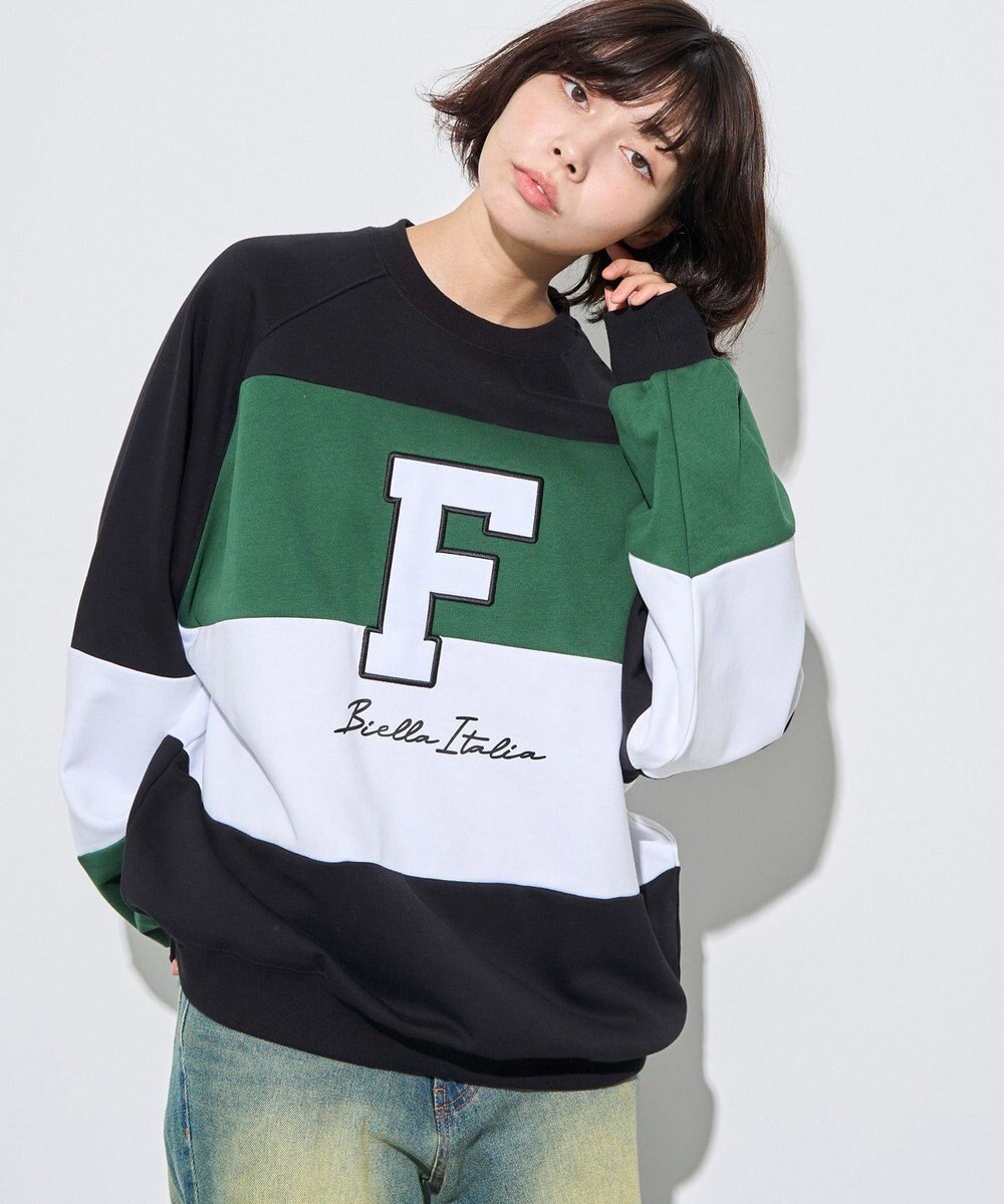 WEGO 【ユニセックス着用ITEM】別注FILAパネル切替プルオーバー 