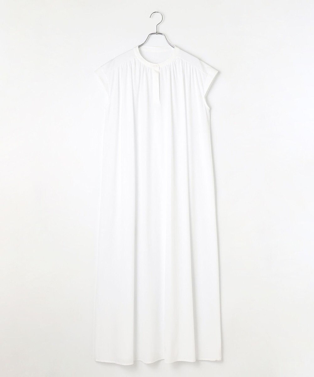 #Newans 【乾燥機可能/接触冷感】ヨークギャザーロングワンピース 