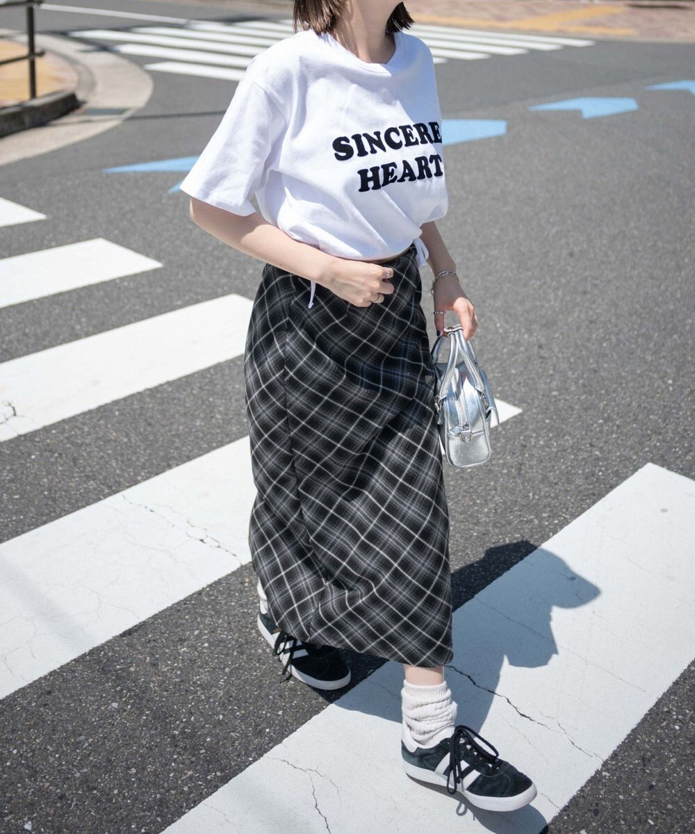 WEGO リボンデザイングラフィックショートT 