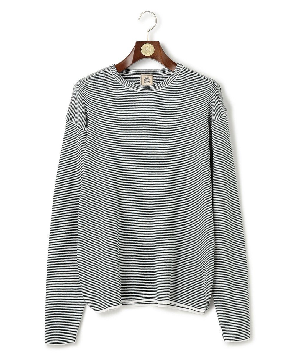 J.PRESS MEN 【Tシャツ感覚で着られる新感覚ニット】ボーダーニット ロングスリーブＴシャツ 