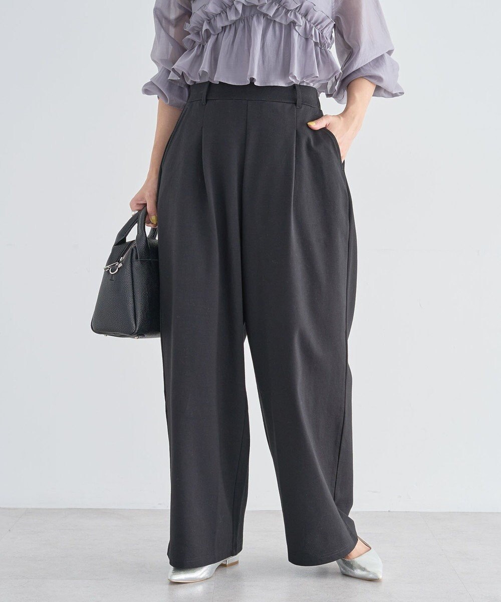 Green Parks タックワイドスウェットパンツ 