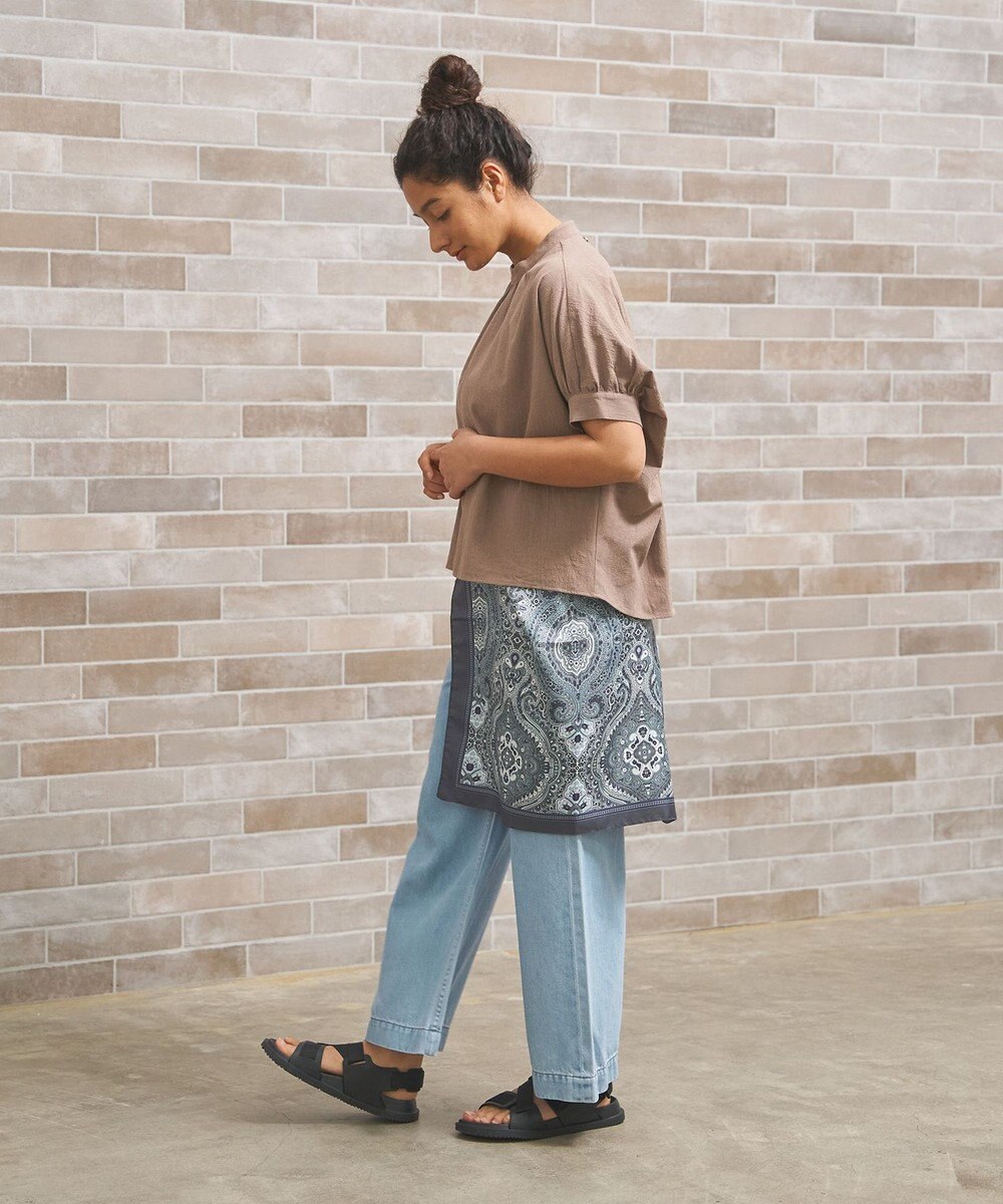 J.PRESS YORK STREET 【WOMEN】バックドレープドルマン ブラウス 