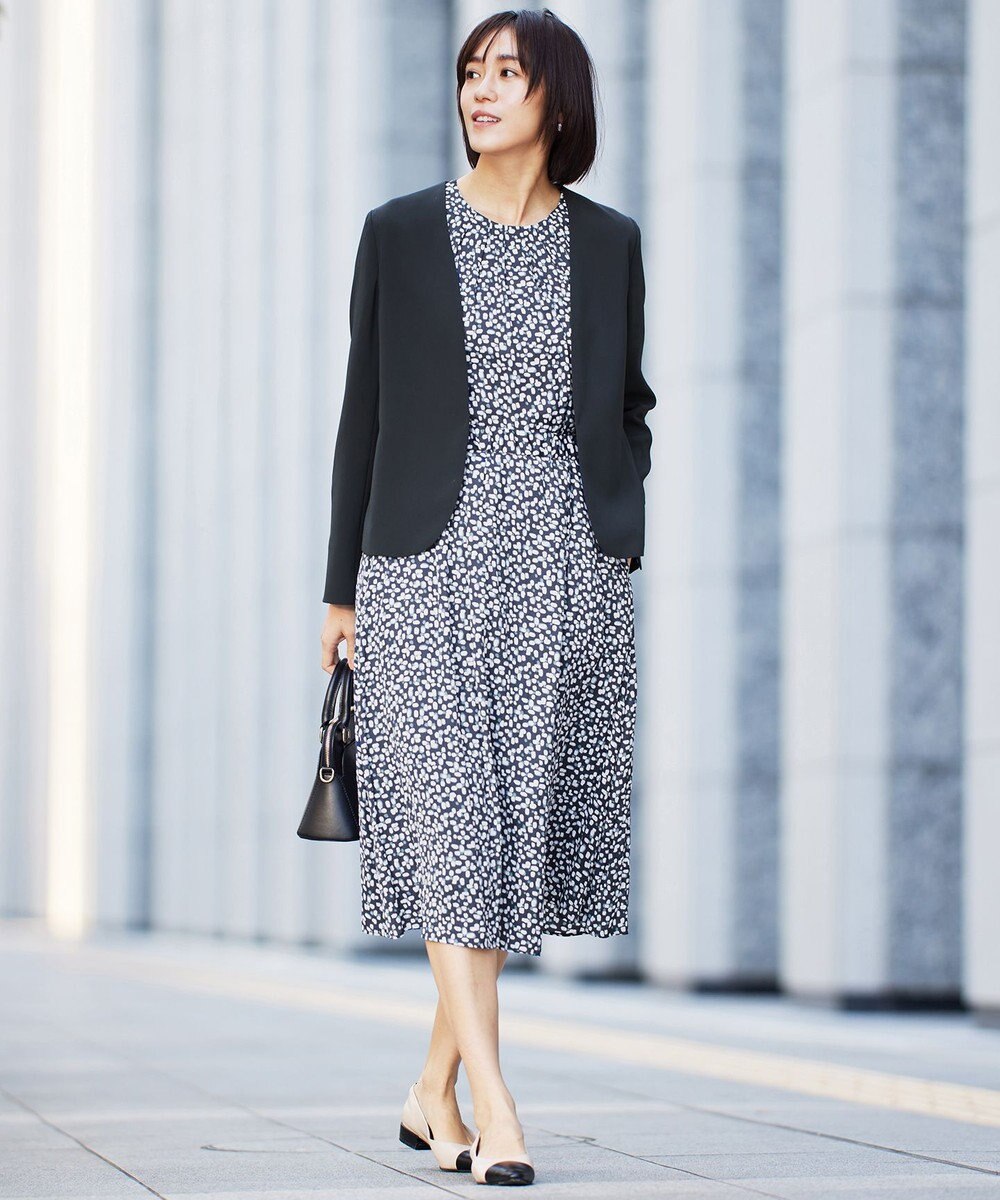 自由区 S 【セットアップ対応】トリアセダブルクロスノーカラー ジャケット 