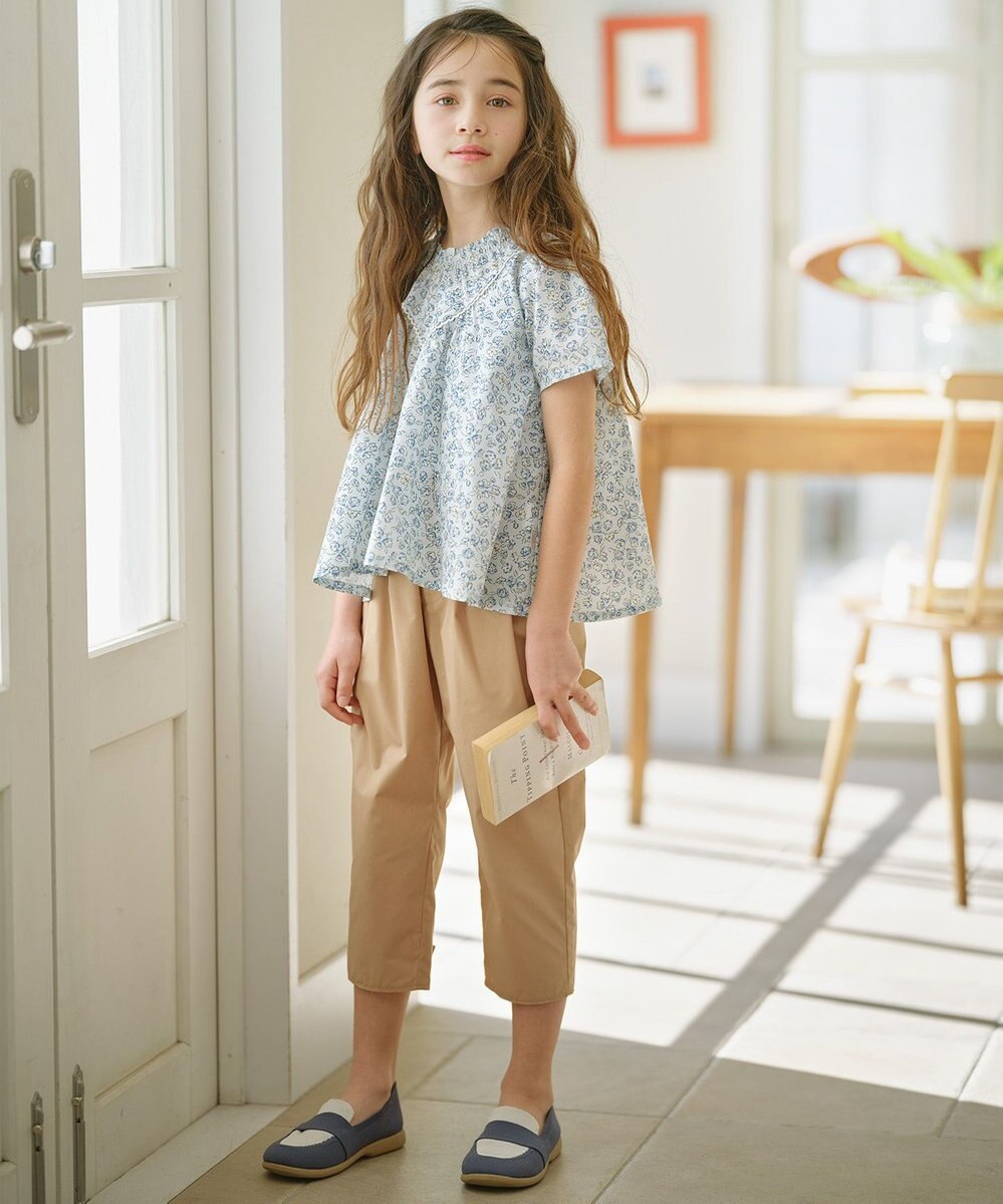 組曲 KIDS 【110-140㎝】バックリボンクロップド パンツ 