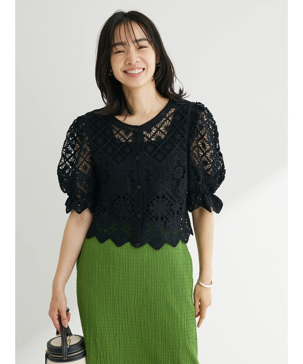 Green Parks ・ＳＵＧＡＲ　ＳＰＯＯＮ　２ｗａｙクロシェカーディガン 