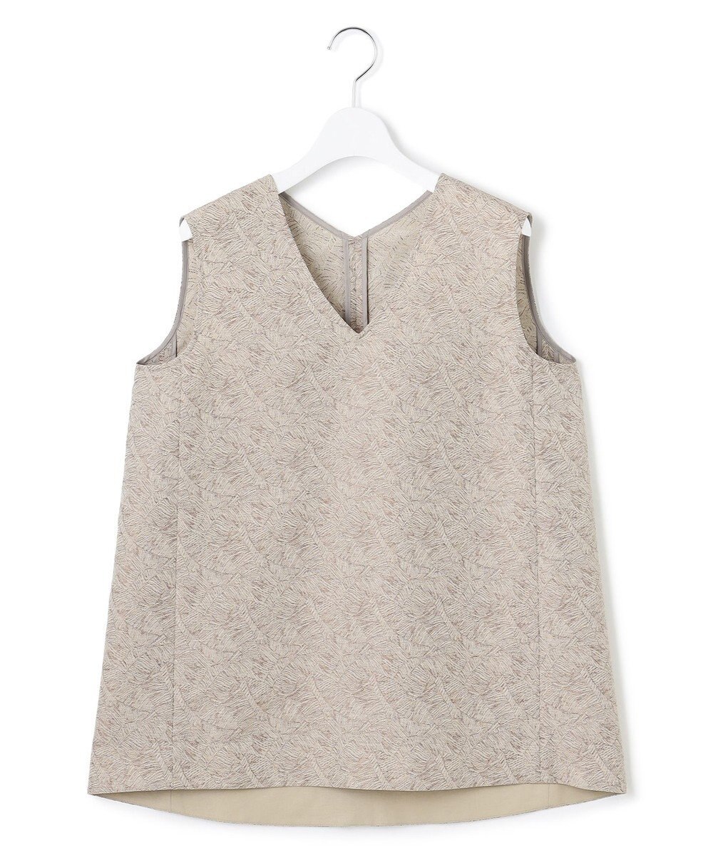 23区 【一部店舗限定/洗える】リネンライクジャカード セットアップ 