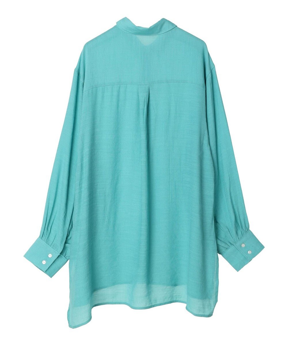 Green Parks ジャガードシアーシャツ 