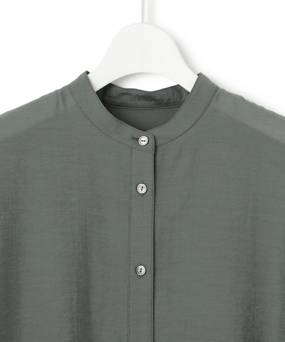 23区 【一部店舗限定】シアー リネン ミックス シャツ 