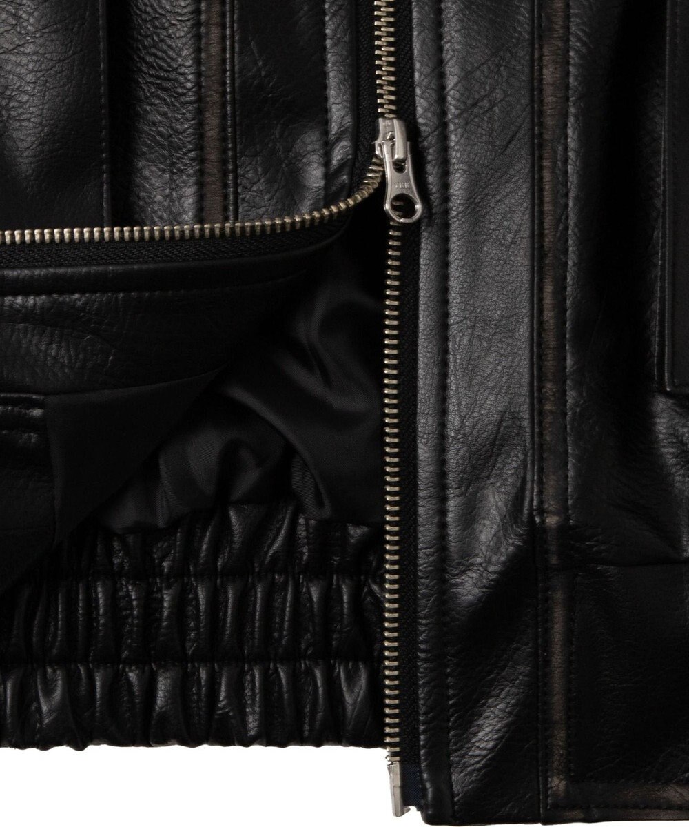 WEGO エイジドFレザーブルゾン 