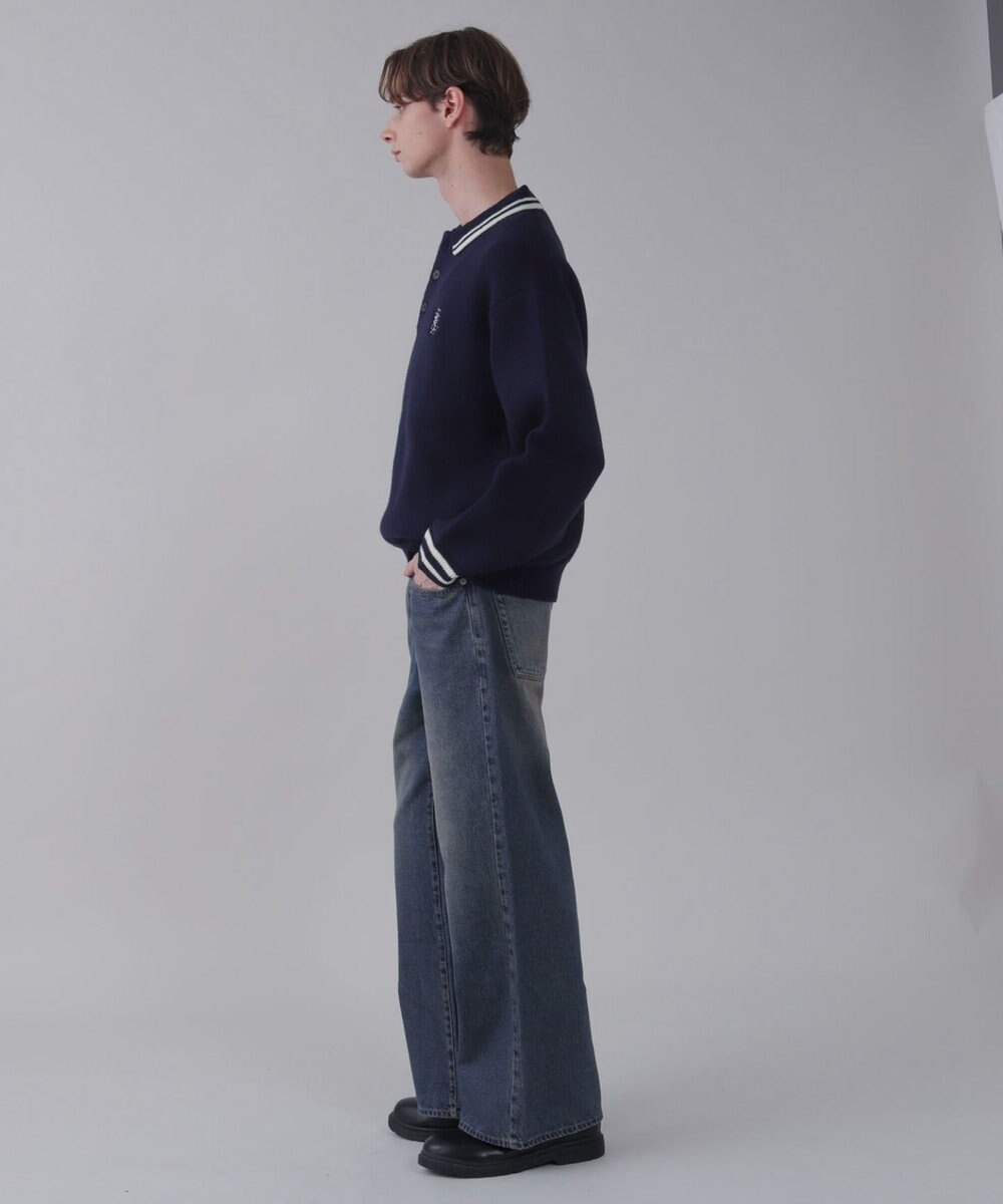 WEGO 【ユニセックス着用ITEM】ワンポイント刺繍ニットポロ 