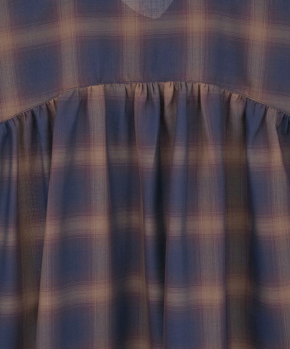 Green Parks ・ＥＬＥＮＣＡＲＥ　ＤＵＥ　チェックギャザーシャツ 