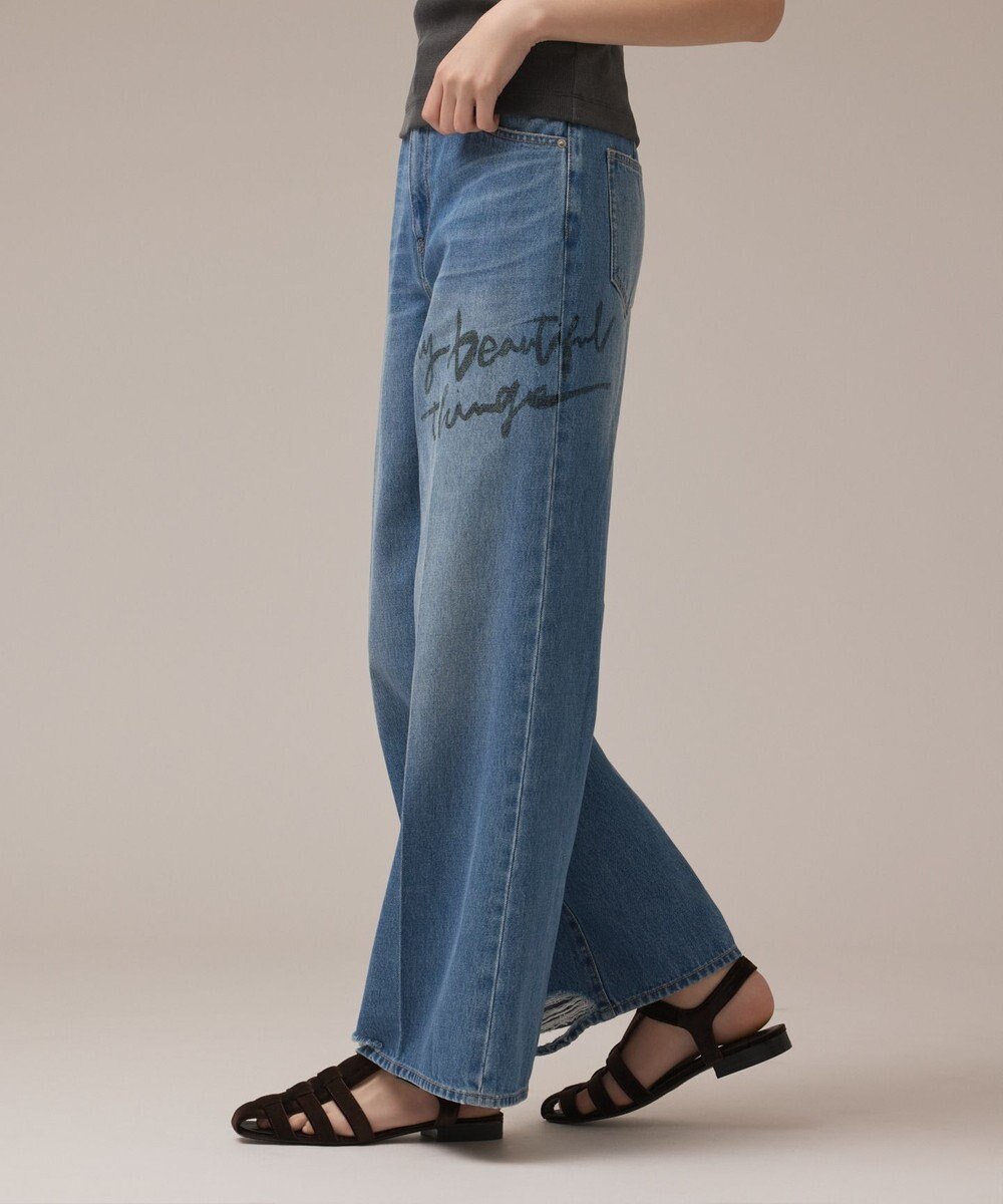 GRACE CONTINENTAL バギ－デニムパンツ (My Beautiful Things) 