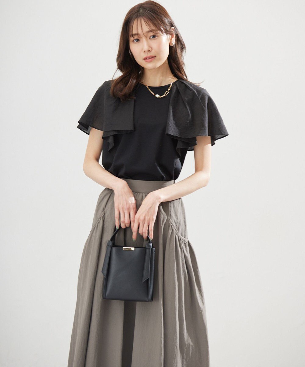 組曲 コットンポンチケープライク ブラウス 