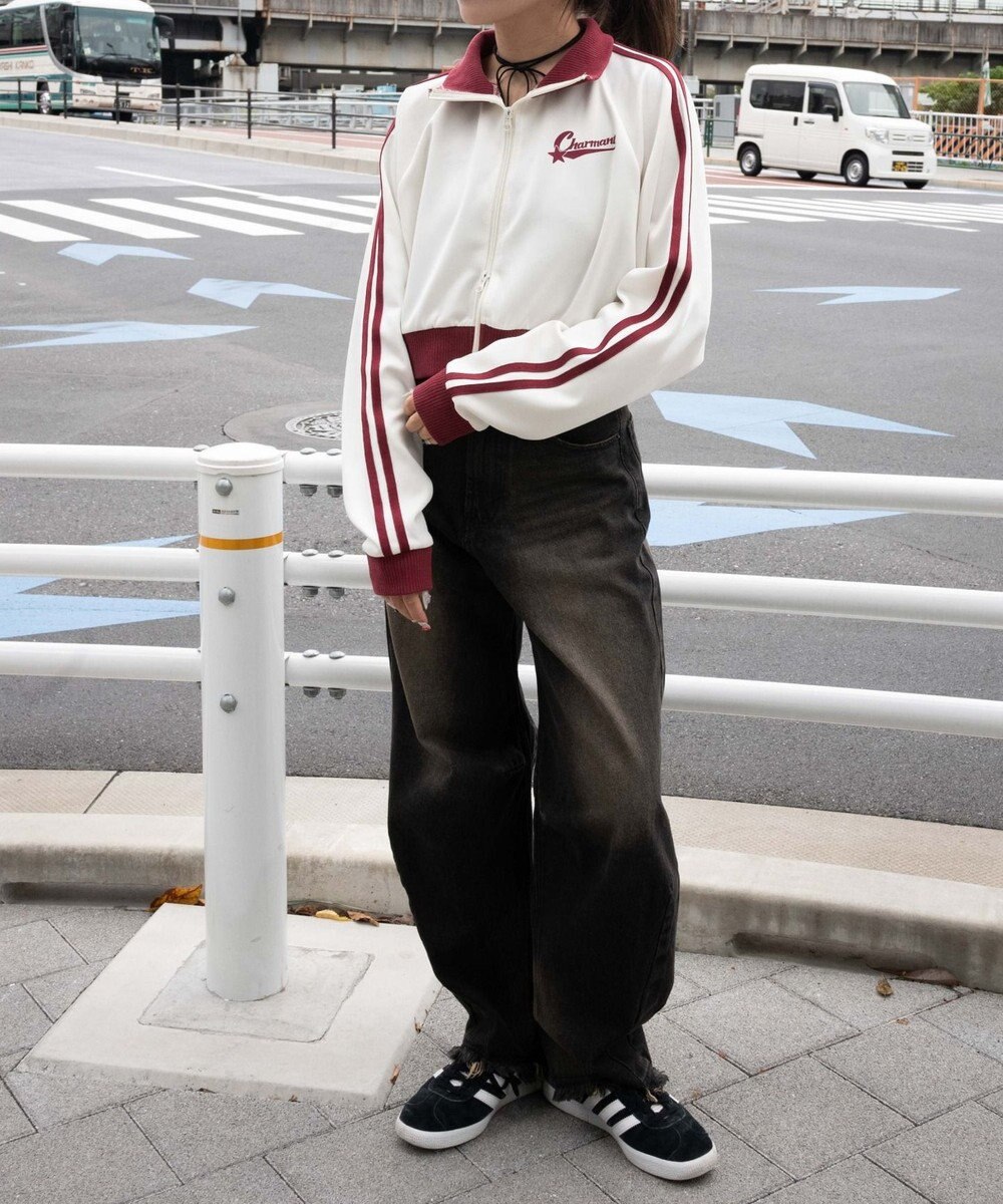 WEGO ロゴプリントトラックジャケット 