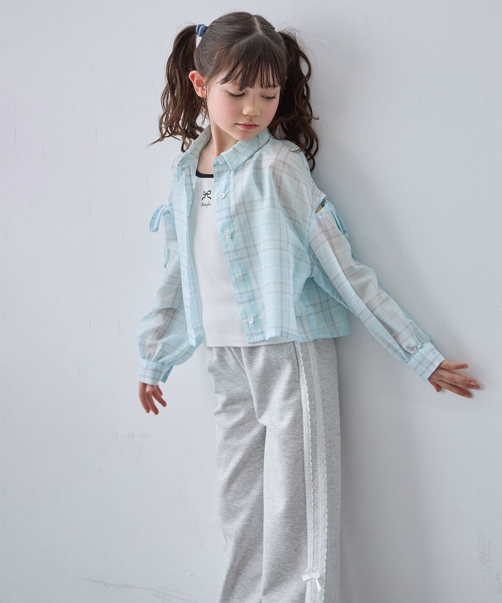 ANY KIDS シアーチェックシャツ 