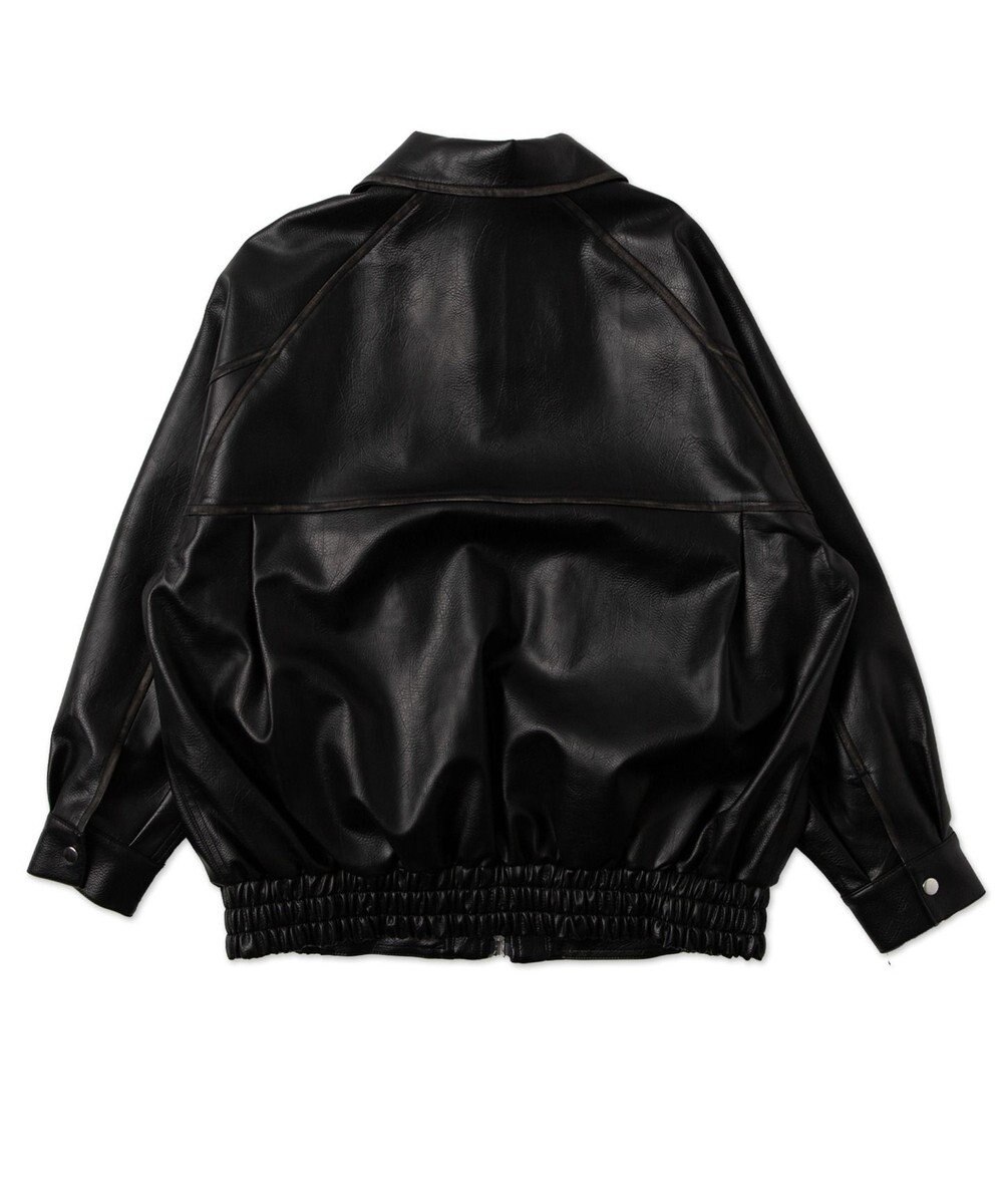 WEGO エイジドFレザーブルゾン 