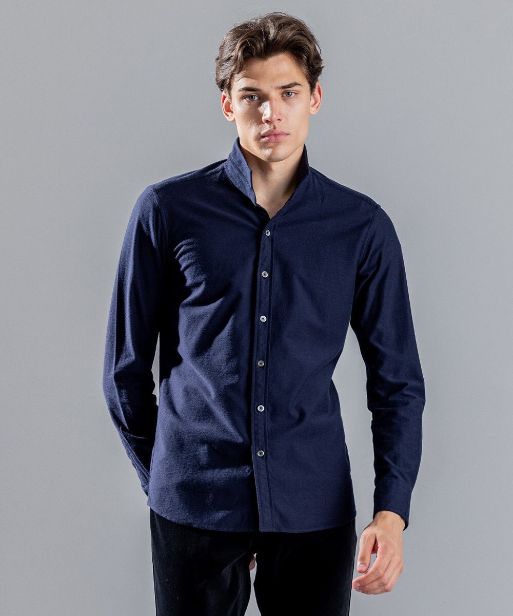 JOSEPH HOMME ツイルネルジャージー　ウイングカラーシャツ 