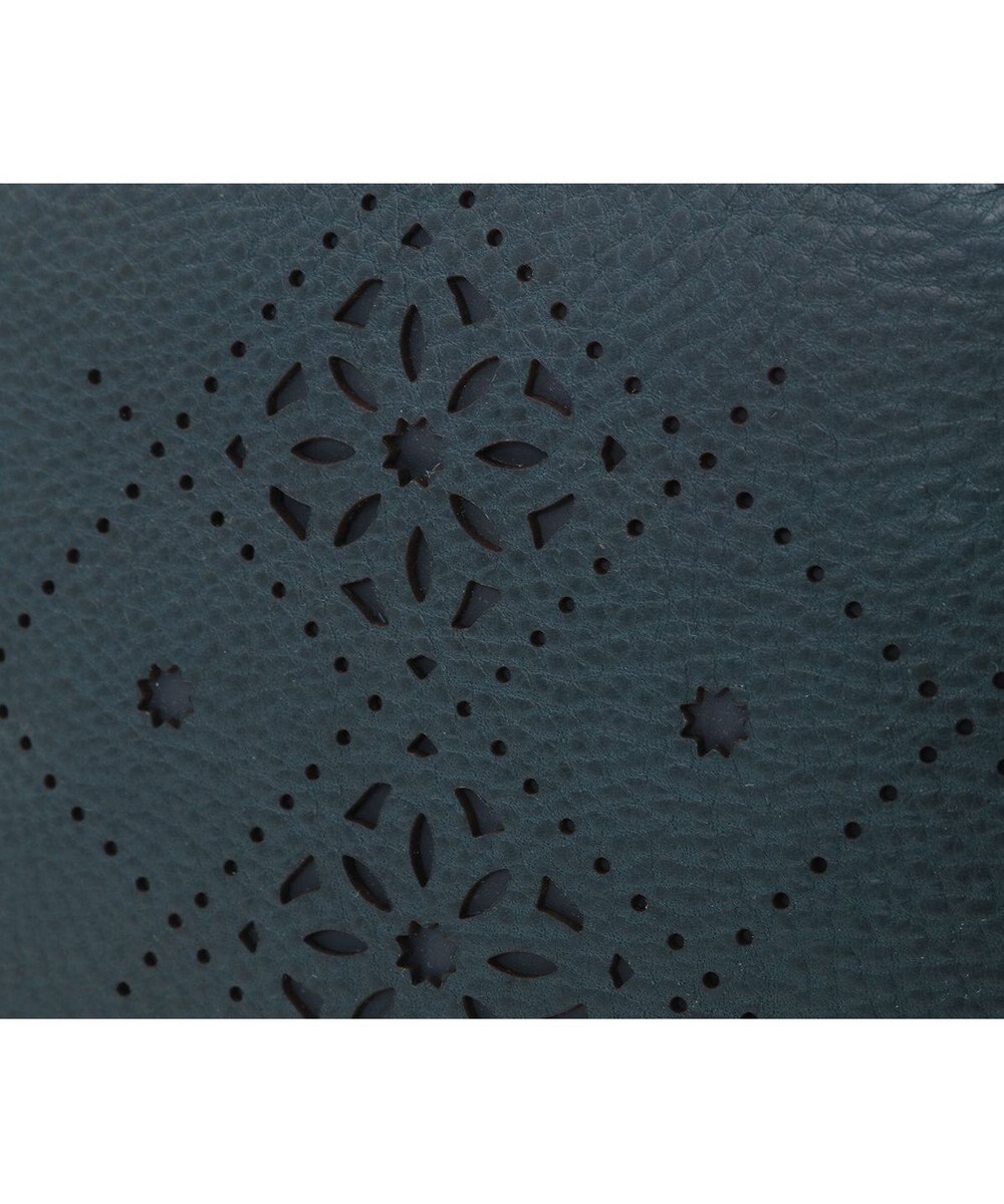 genten アーガイルカットワーク ポーチ 