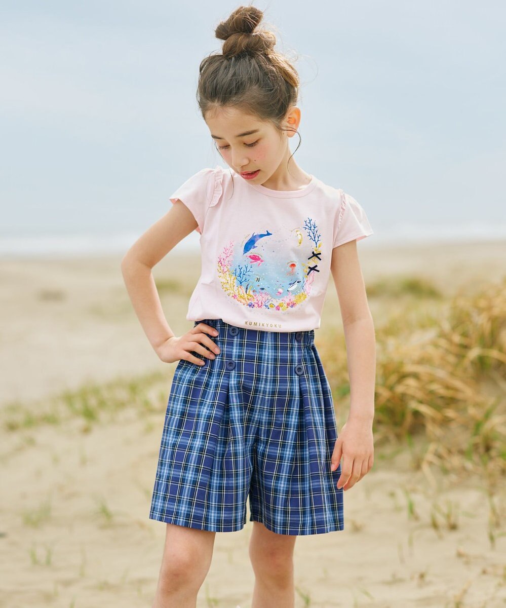 組曲 KIDS 【110-140㎝】チェック ショートパンツ 
